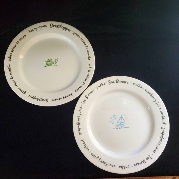 Pottery Barn Dining Pottery Barn Bar Lingo Appetizer Plates